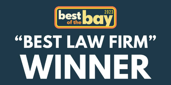 Best of the bay 2023 - Best law firm winner badge